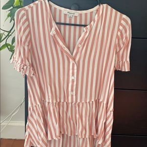 Madewell peblum blouse